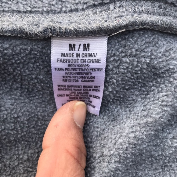 Prince & Fox Aeropostale Fleece Zip Up Grey Jacket - Picture 4 of 8